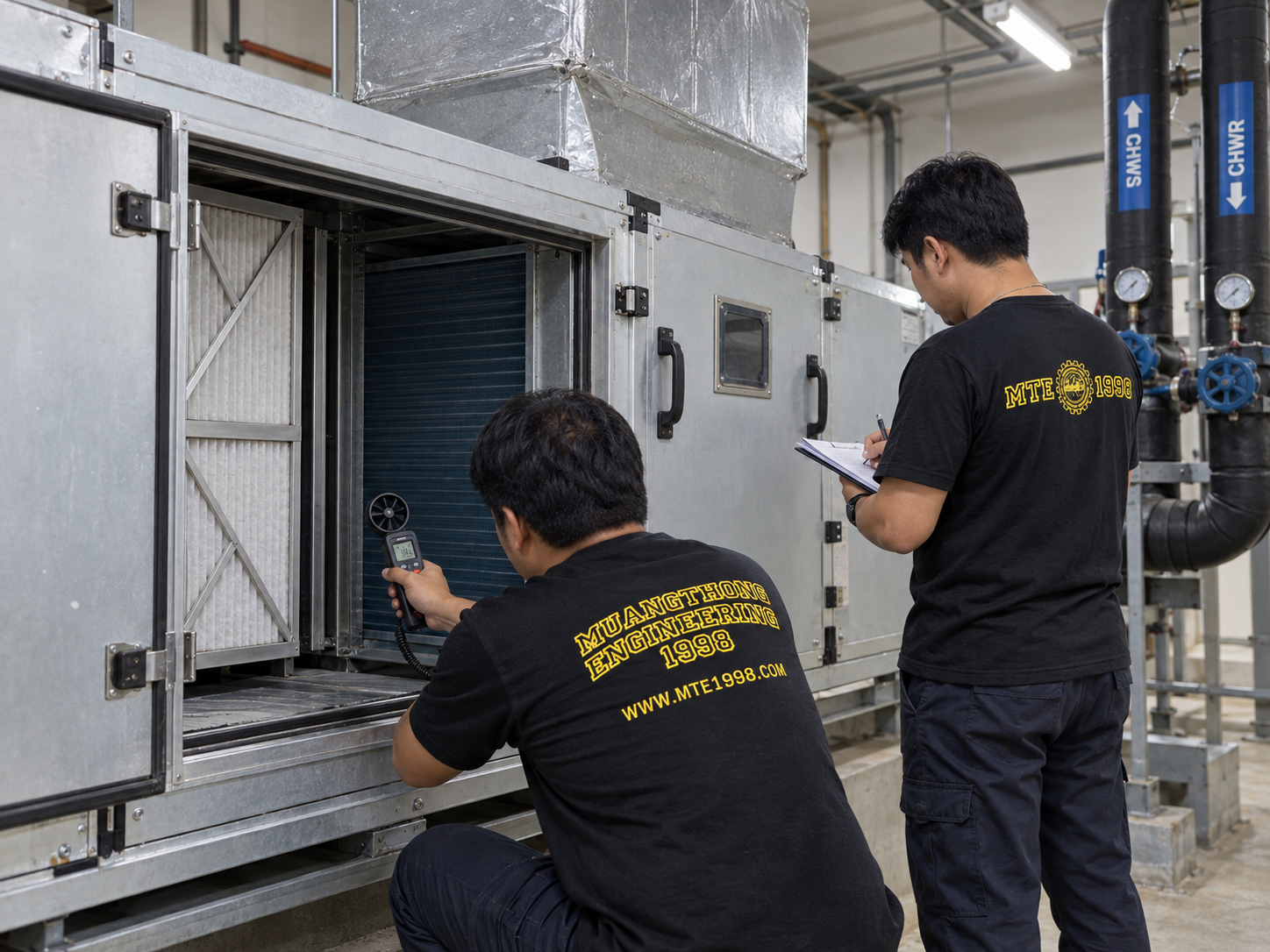 บริการระบบ HVAC อาคารโดยบริษัท เมืองทองวิศวกรรม (1998) จำกัด